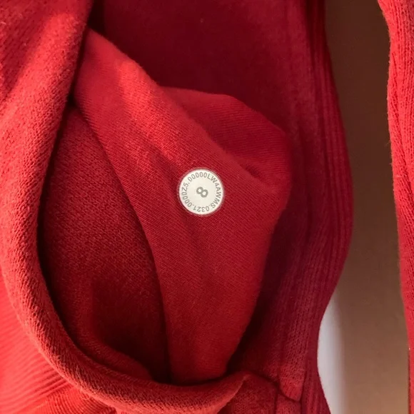 lululemon athletica Scuba Full-Zip Red Hoodie - Picture 7 of 7